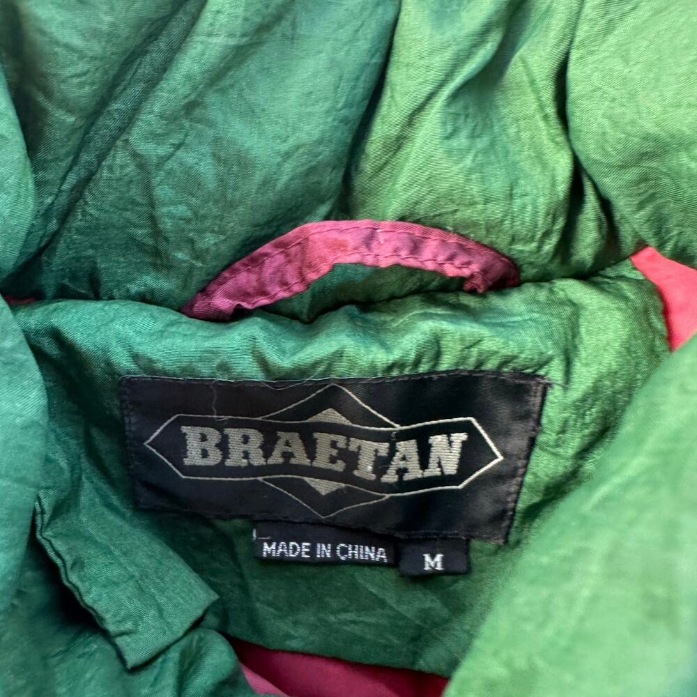 Vtg 1990s Braetan Geometric Patchwork Jacket Size… - image 6